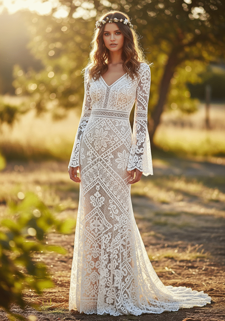 Boho Wedding Dresses That Feel Effortless