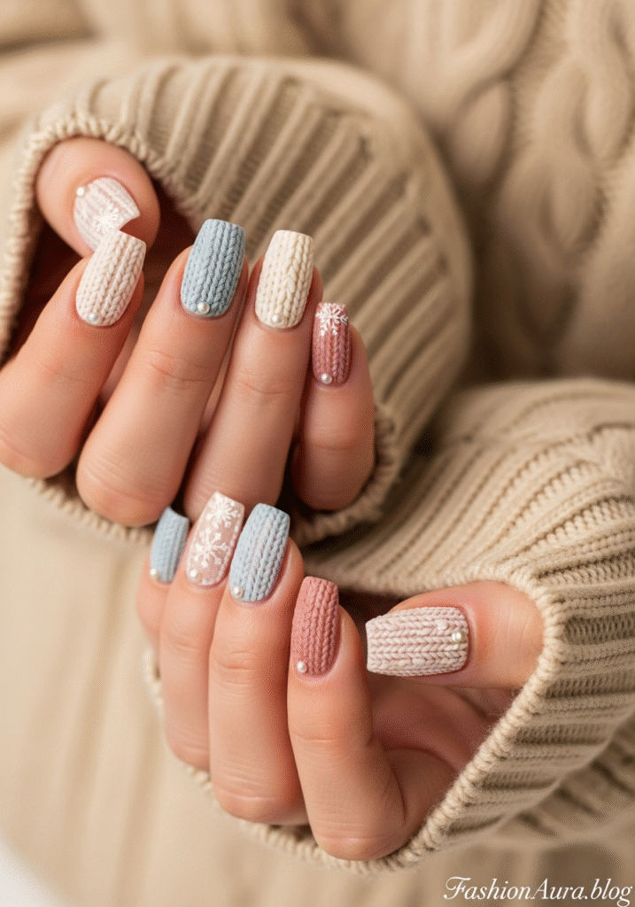Cozy Winter Nails Inspired by Snowy Days, Hot Cocoa & Warm Sweaters 4 Cozy Winter Nails Inspired by Snowy Days, Hot Cocoa & Warm Sweaters