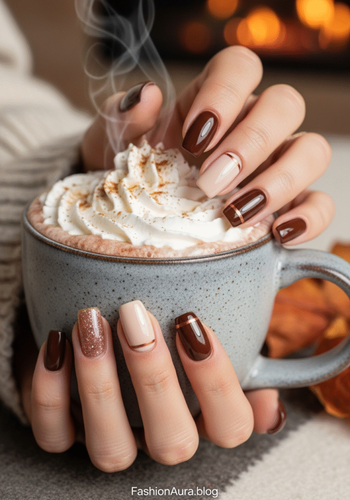 Cozy Winter Nails Inspired by Snowy Days, Hot Cocoa & Warm Sweaters 5 Cozy Winter Nails Inspired by Snowy Days, Hot Cocoa & Warm Sweaters