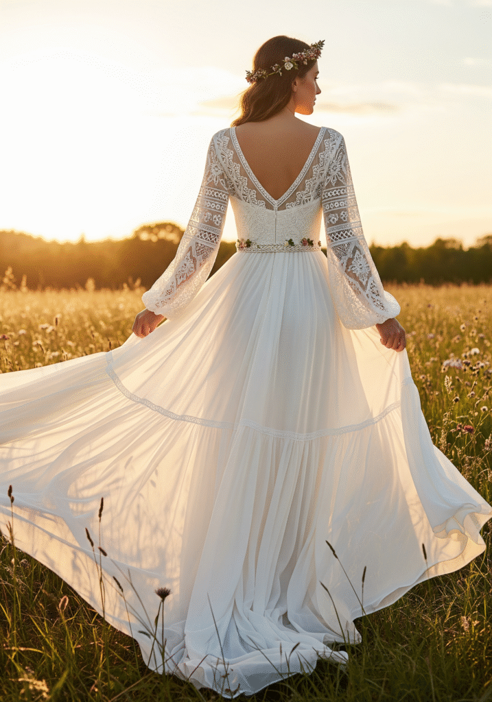 Boho Wedding Dresses That Feel Effortless