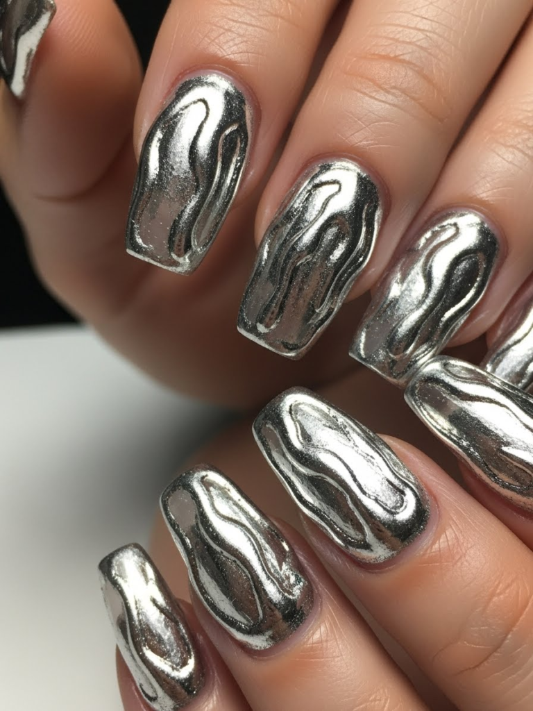 Glitchy Glam: The Futurism Nail Trend Taking Over TikTok