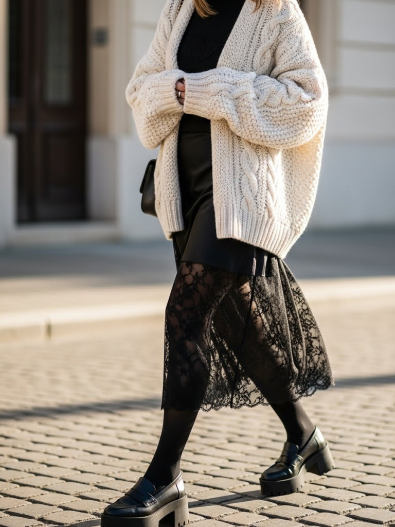 The Art of Contrast: 6 Effortless Ways to Wear Lace Trim Casually for Winter 2026