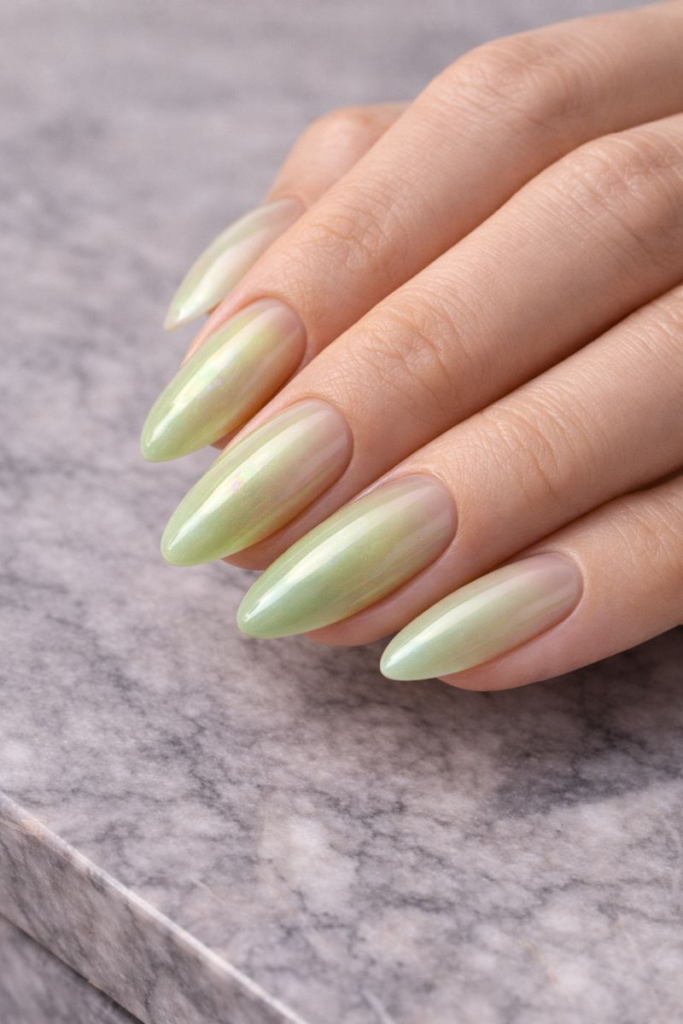 12 Irresistible Green Nail Designs That Define Spring and Summer Manicures 4 12 Irresistible Green Nail Designs That Define Spring and Summer Manicures