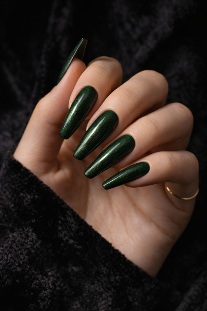 3 Iconic Nail Shapes Paired with the Hottest Green Shades: Almond, Square, & Coffin Guide