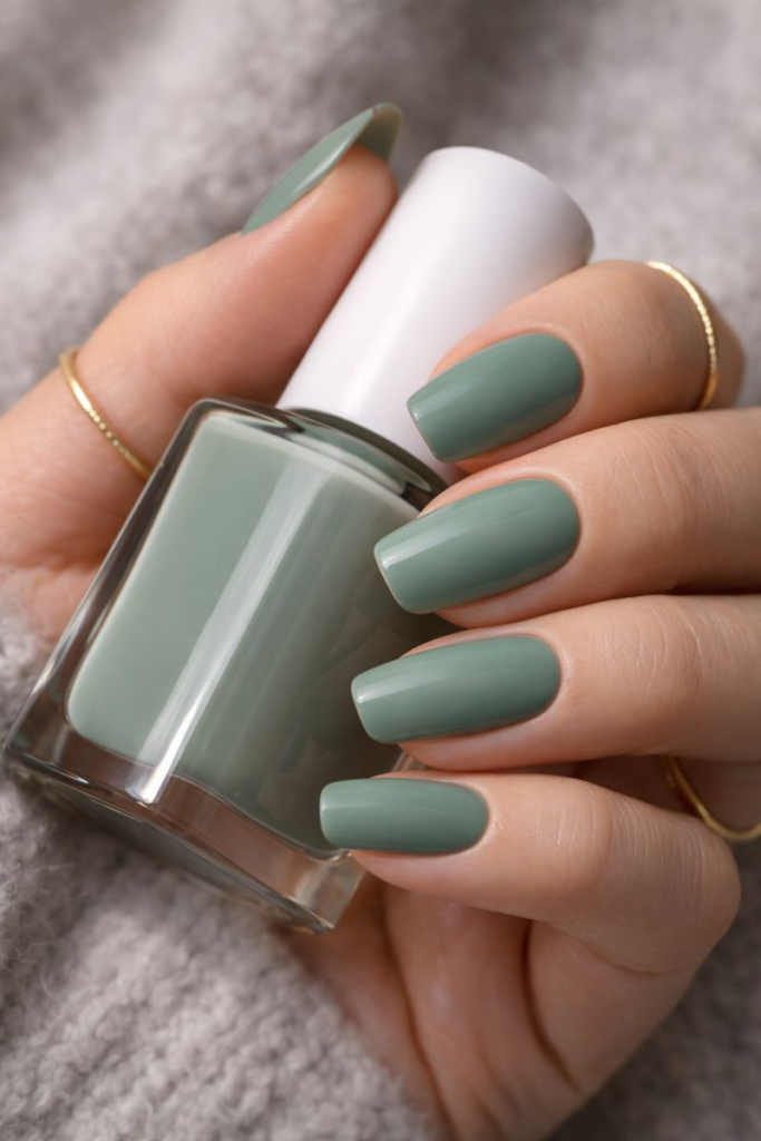 7 Minimalist Green Nail Looks That Scream Quiet Luxury 3 7 Minimalist Green Nail Looks That Scream Quiet Luxury