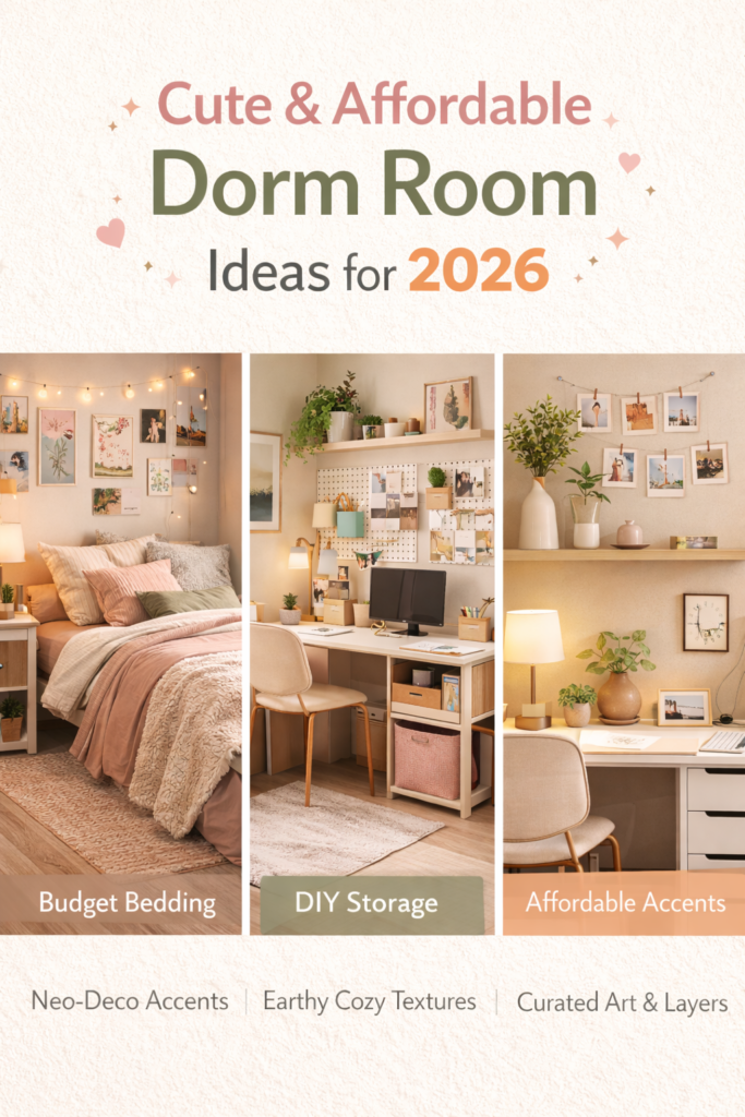 Cute & Affordable Dorm Room Ideas for 2026 10 Cute & Affordable Dorm Room Ideas for 2026