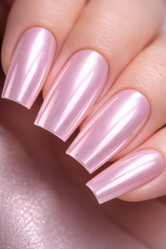 9 Ways to Master Light Pink Chrome Coffin Nails: Glitter, Bows & Ultimate Glam