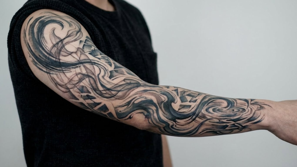 7 Delicate Black & White Feminine Sleeve Concepts: From Minimalist Ink to Bold Statements 8 7 Delicate Black & White Feminine Sleeve Concepts: From Minimalist Ink to Bold Statements