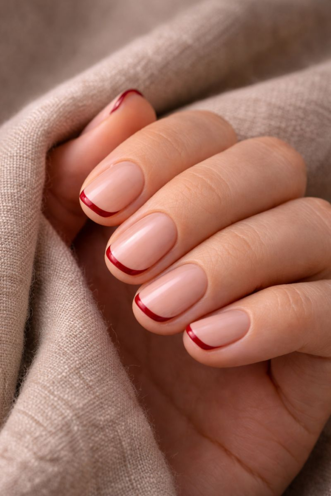 7 Reasons Why Short Square Red French Tip Nails Are Replacing The Classic White Manicure 2 7 Reasons Why Short Square Red French Tip Nails Are Replacing The Classic White Manicure