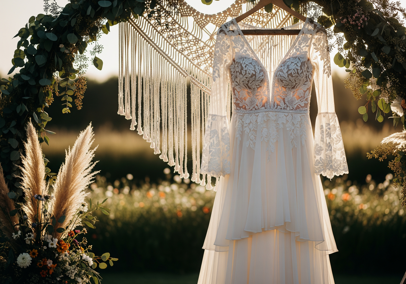 Boho Wedding Dresses That Feel Effortless