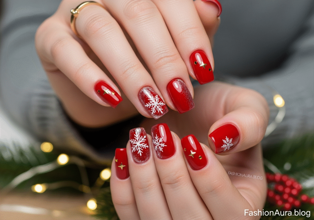 Red Christmas Nail Ideas for a Bold, Festive & Timeless Look 10 Red Christmas Nail Ideas for a Bold, Festive & Timeless Look