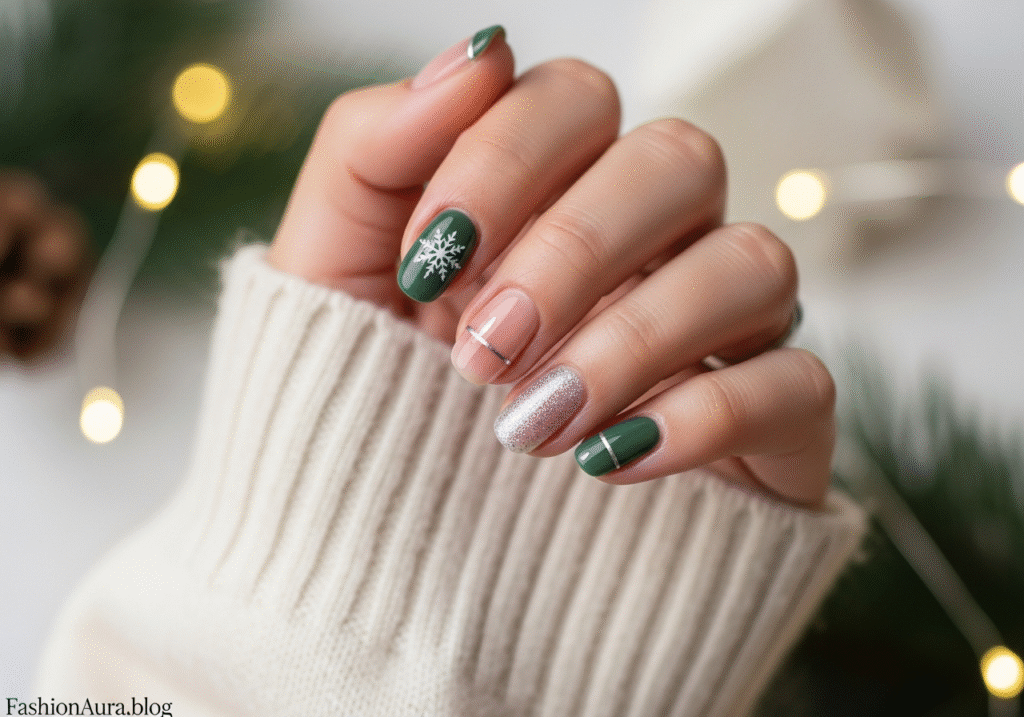 Minimal Christmas Nail Ideas for a Soft, Subtle & Aesthetic Holiday Look 12 Minimal Christmas Nail Ideas for a Soft, Subtle & Aesthetic Holiday Look