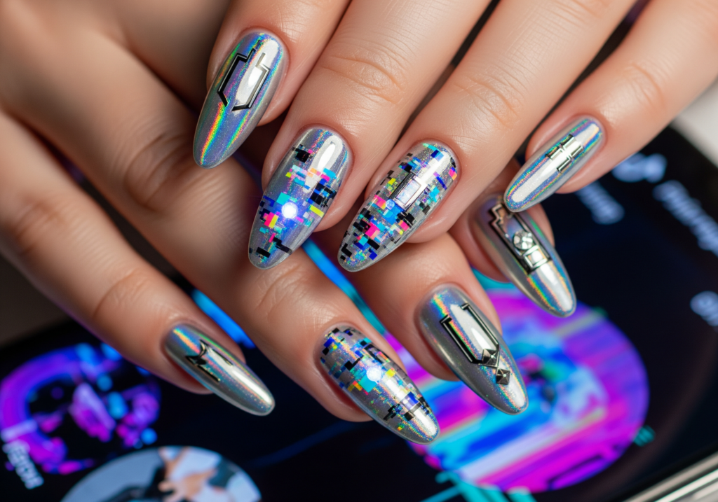 Glitchy Glam: The Futurism Nail Trend Taking Over TikTok