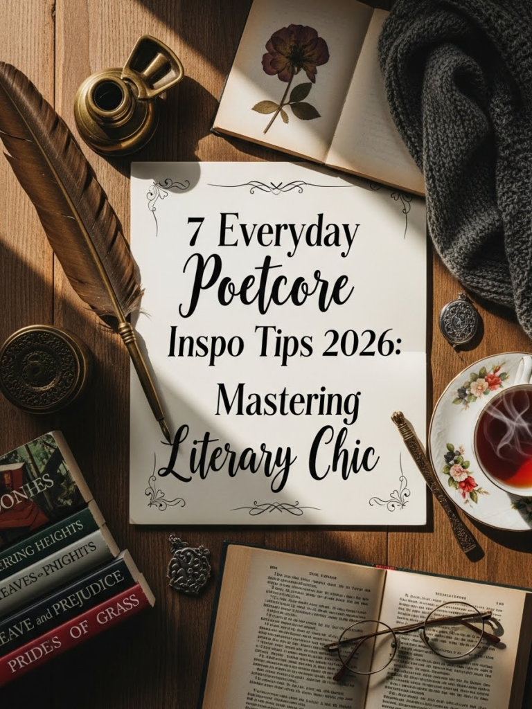 7 Everyday Poetcore Inspo Tips for 2026: Mastering Literary Chic