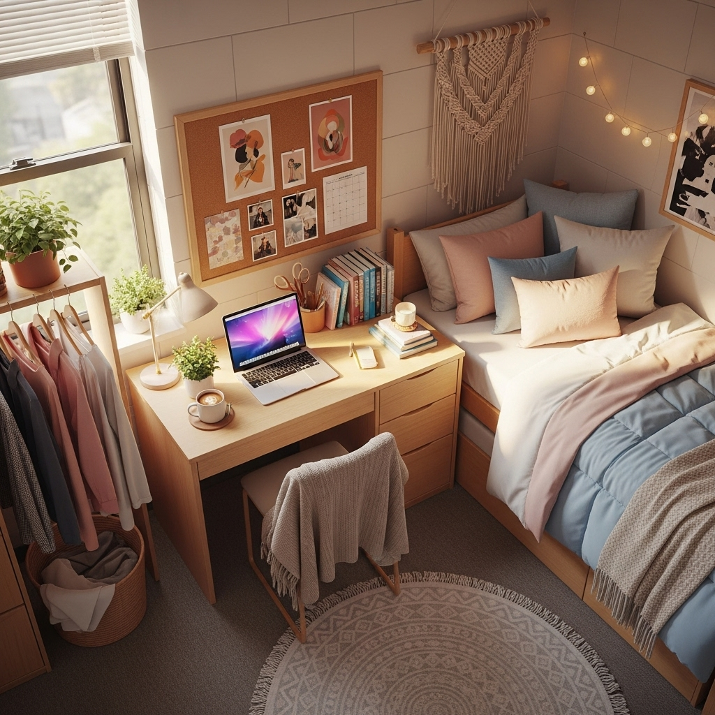 College Dorm Aesthetic Ideas Inspired by 2026 Interior Trends