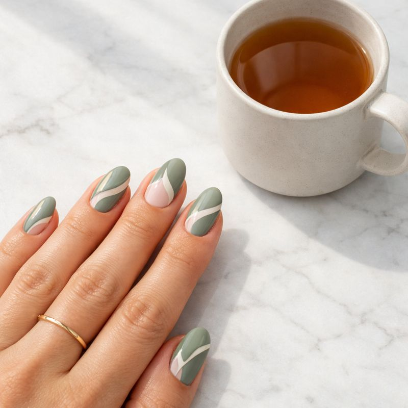 9 Unexpected Ways to Wear Green Nails This Fall & Winter (And Look Like a Million Bucks) 5 9 Unexpected Ways to Wear Green Nails This Fall & Winter (And Look Like a Million Bucks)