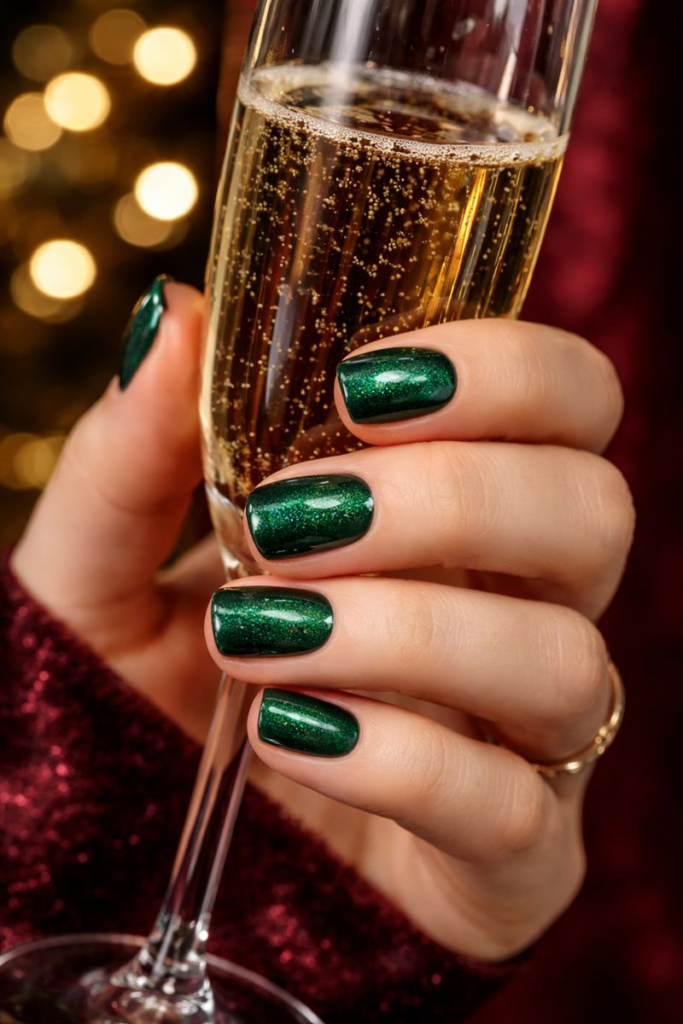 9 Unexpected Ways to Wear Green Nails This Fall & Winter (And Look Like a Million Bucks) 4 9 Unexpected Ways to Wear Green Nails This Fall & Winter (And Look Like a Million Bucks)