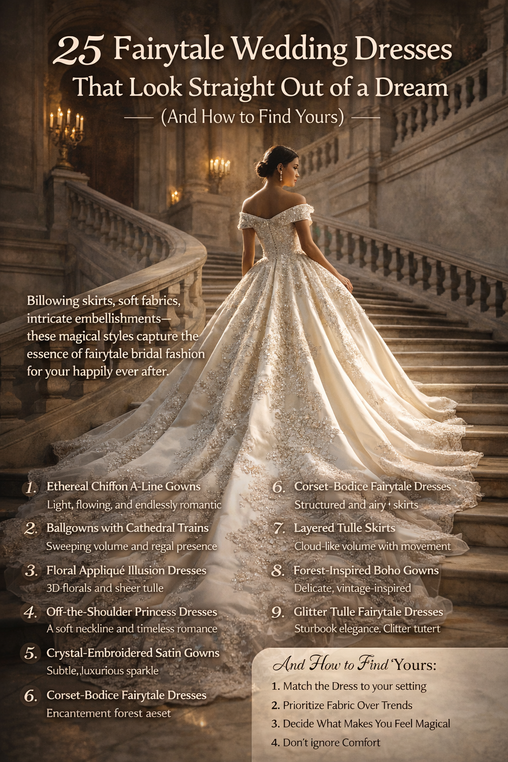 25 Fairytale Wedding Dresses That Look Straight Out of a Dream (And How to Find Yours)