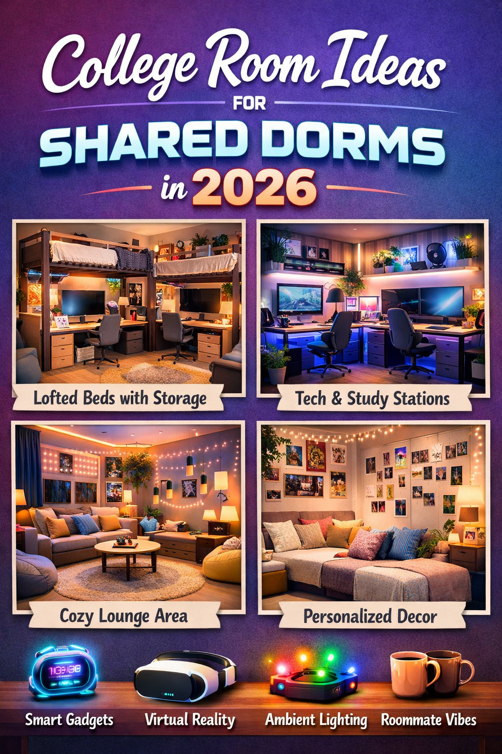 College Room Ideas for Shared Dorms in 2026