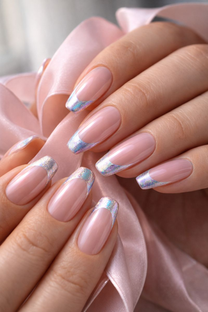 7 Ways to Master the Light Pink Chrome French Tip Trend: Modern, Classy & Trendy Looks 3 7 Ways to Master the Light Pink Chrome French Tip Trend: Modern, Classy & Trendy Looks