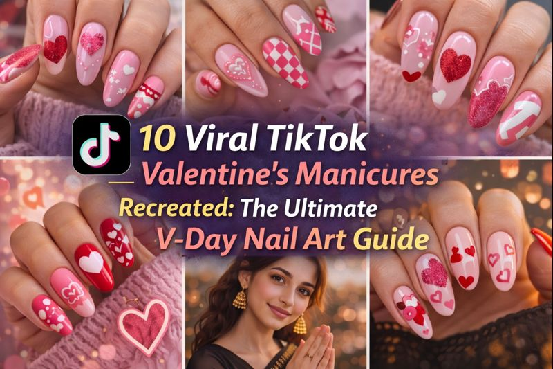 10 Viral TikTok Valentine's Manicures Recreated: The Ultimate V-Day Nail Art Guide