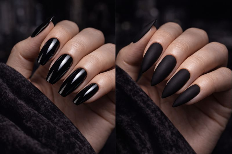 Matte vs. Glossy: Which Black Nail Look Wins?