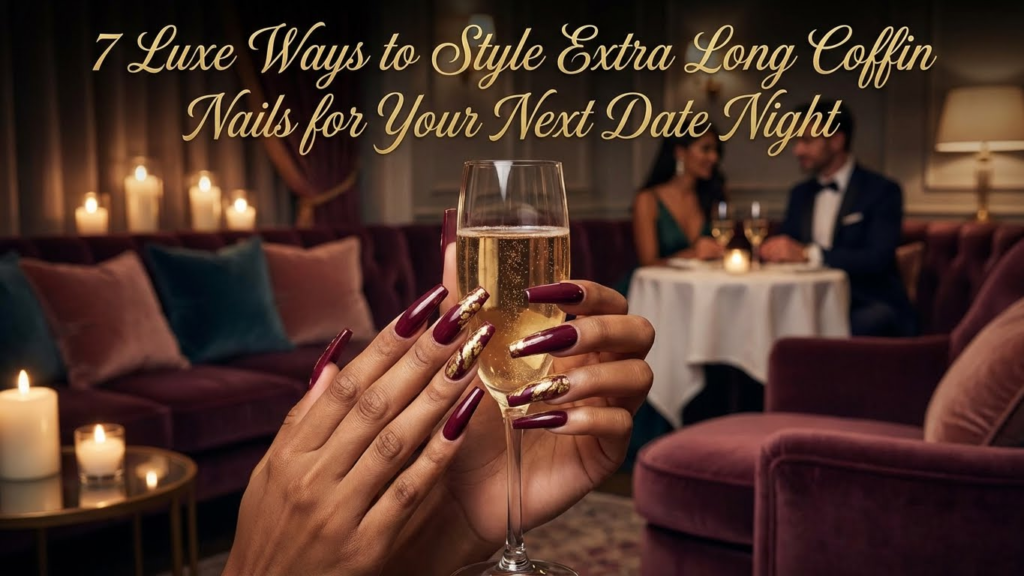 7 Luxe Ways to Style Extra Long Coffin Nails for Your Next Date Night