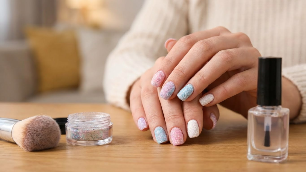 How to Achieve the Dazzling Textured 'Sugar' Nail Effect at Home (DIY Guide!)