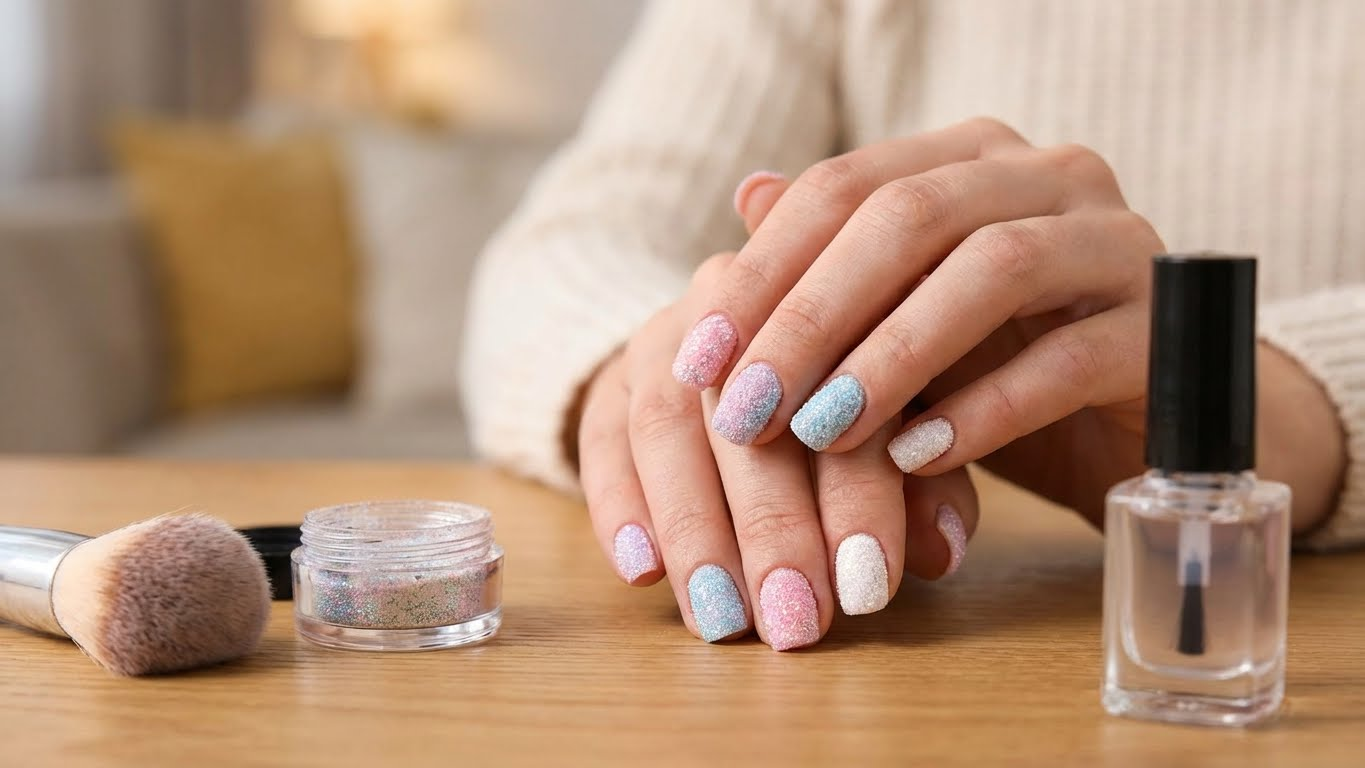 How to Achieve the Dazzling Textured 'Sugar' Nail Effect at Home (DIY Guide!) 1 How to Achieve the Dazzling Textured 'Sugar' Nail Effect at Home (DIY Guide!)