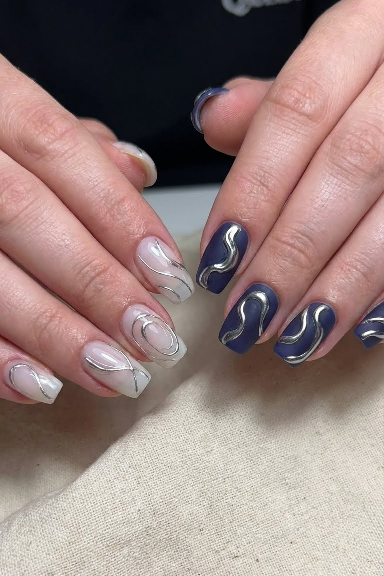 30 Elegant Chrome and Silver Nail Designs That Whisper Luxury 6 30 Elegant Chrome and Silver Nail Designs That Whisper Luxury