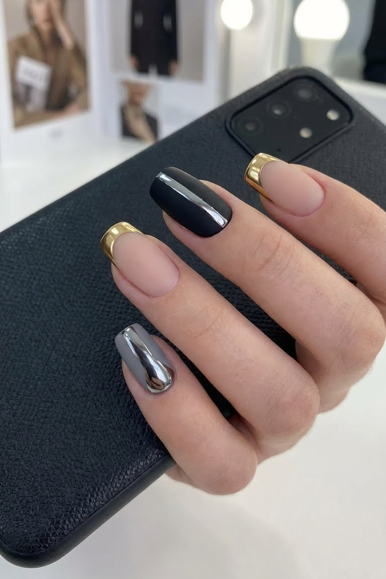 30 Elegant Chrome and Silver Nail Designs That Whisper Luxury 9 30 Elegant Chrome and Silver Nail Designs That Whisper Luxury