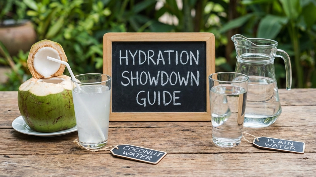 Coconut Water vs Plain Water: Your Hydration Showdown Guide