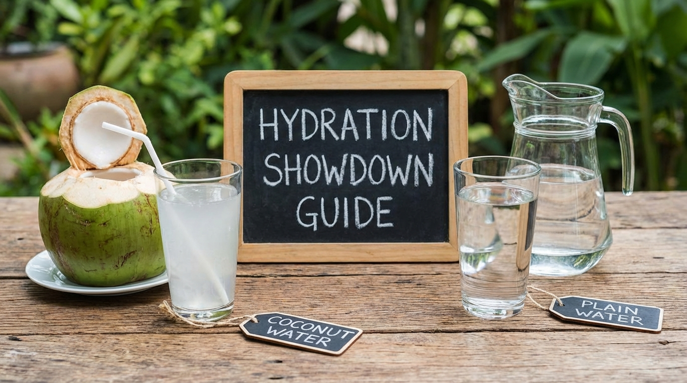 Coconut Water vs Plain Water: Your Hydration Showdown Guide