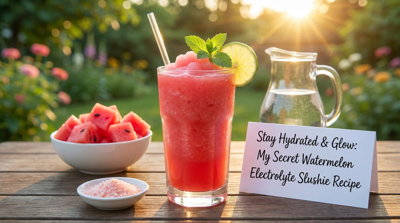 Stay Hydrated & Glow: My Secret Watermelon Electrolyte Slushie Recipe for Refreshment