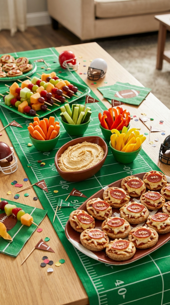 11 Healthier Football Party Snacks for Kids That Score Big!