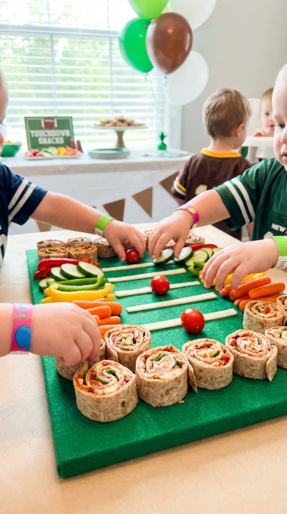 11 Healthier Football Party Snacks for Kids That Score Big!