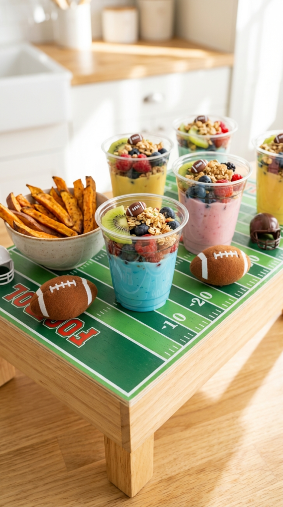 11 Healthier Football Party Snacks for Kids That Score Big!