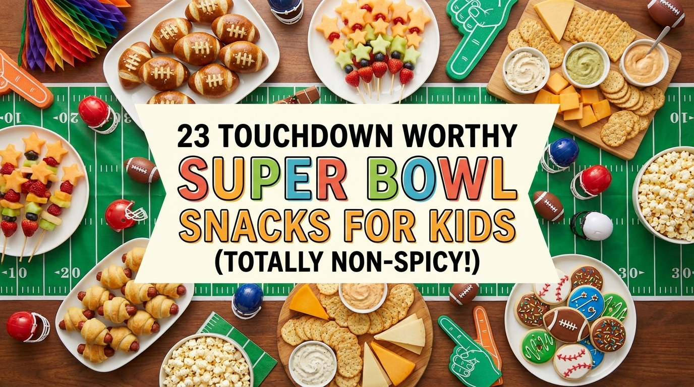 23 Touchdown Worthy Super Bowl Snacks for Kids (Totally Non-Spicy!)