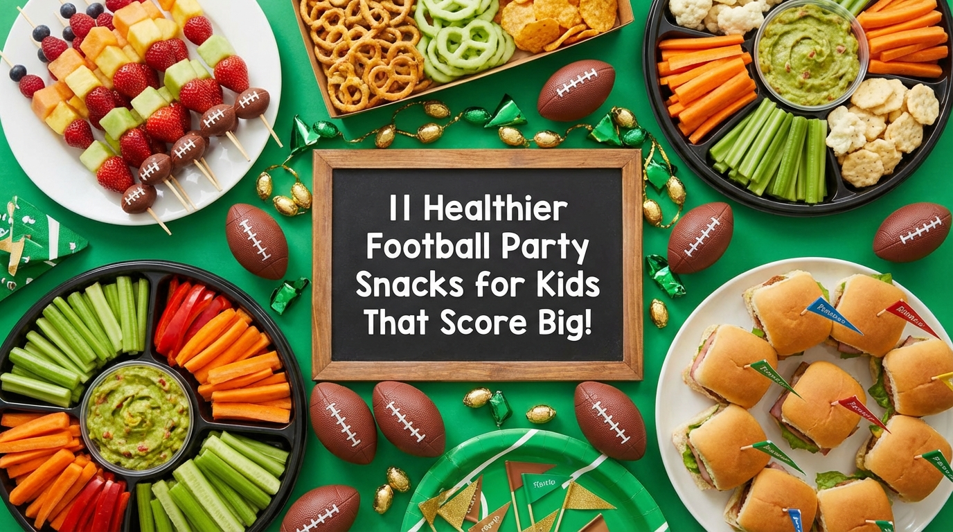 11 Healthier Football Party Snacks for Kids That Score Big!
