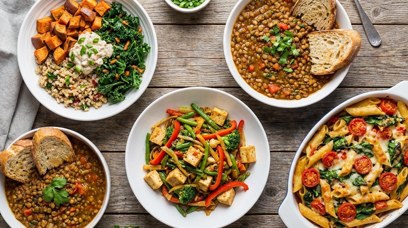 12 Healthy Vegetarian Dinner Ideas That Make Weeknights a Breeze (and Taste Amazing!) 1 12 Healthy Vegetarian Dinner Ideas That Make Weeknights a Breeze (and Taste Amazing!)