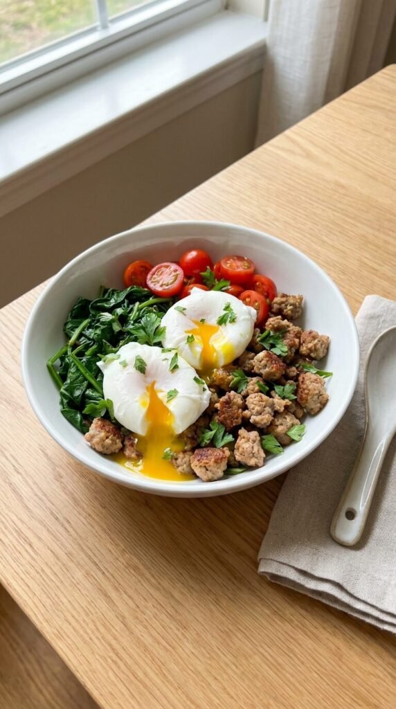 21 High Protein Breakfast Bowl Recipes with Eggs & Sausage (That Keep You Full Until Lunch)