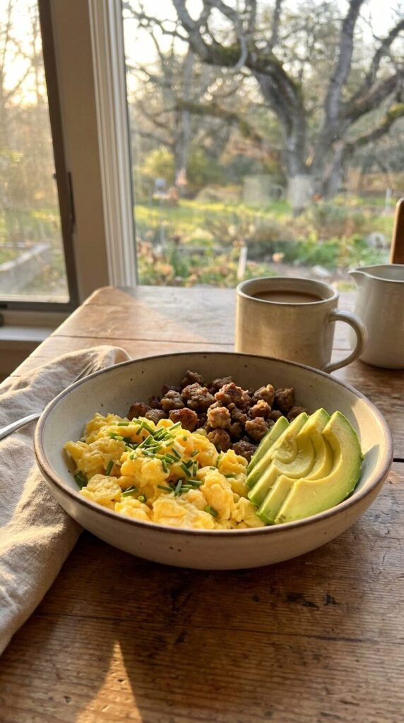 21 High Protein Breakfast Bowl Recipes with Eggs & Sausage (That Keep You Full Until Lunch)