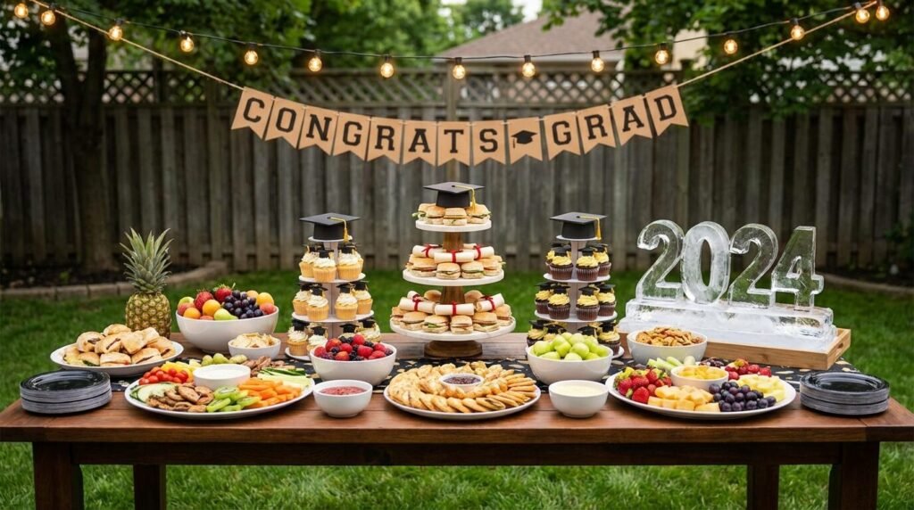 15 Epic Graduation Party Food Table Ideas 2 15 Epic Graduation Party Food Table Ideas