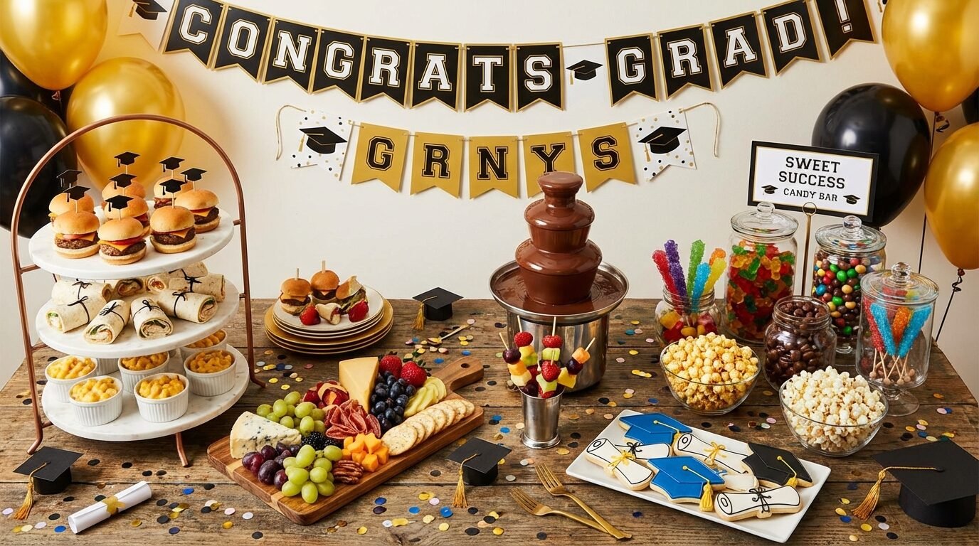 12 Irresistible Graduation Party Food & Candy Bar Ideas That Will Wow Your Guests!
