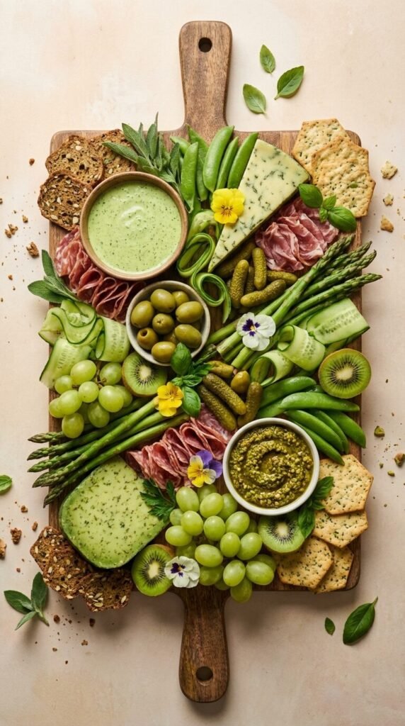 10 Stunning Green Charcuterie Board Ideas for Your Next Party (Seriously Chic!) 7 10 Stunning Green Charcuterie Board Ideas for Your Next Party (Seriously Chic!)