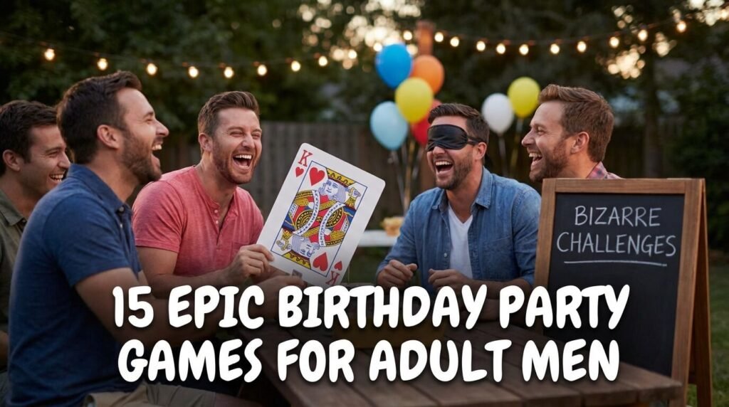 15 Epic Birthday Party Games for Adult Men That Guarantee Laughter & Good Times!