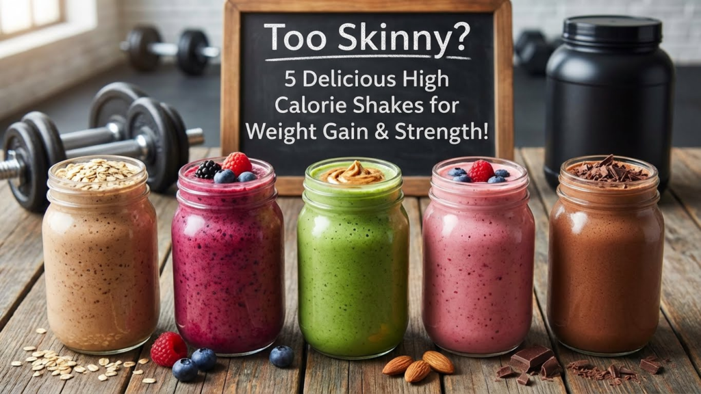 Too Skinny? 5 Delicious High Calorie Shakes for Weight Gain & Strength!