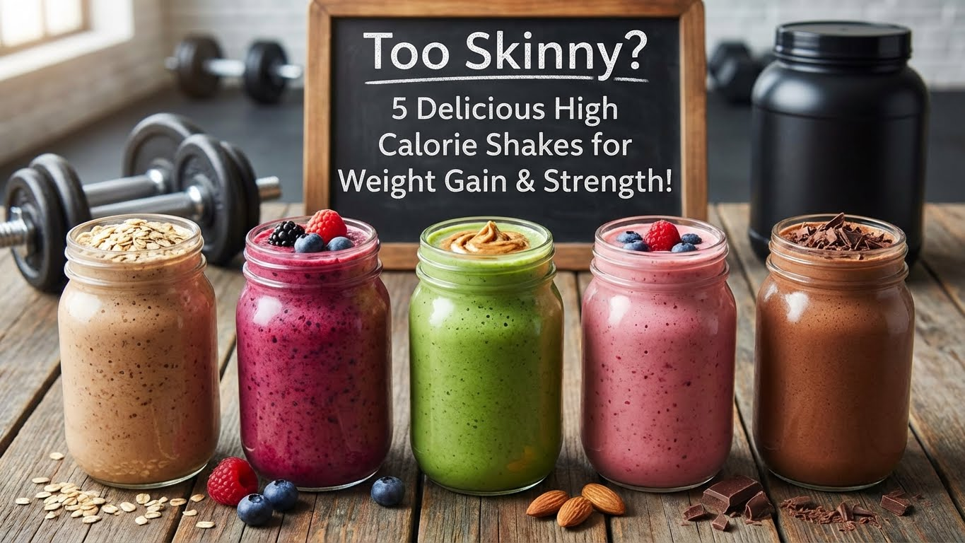 Too Skinny? 5 Delicious High Calorie Shakes for Weight Gain & Strength! 1 Too Skinny? 5 Delicious High Calorie Shakes for Weight Gain & Strength!