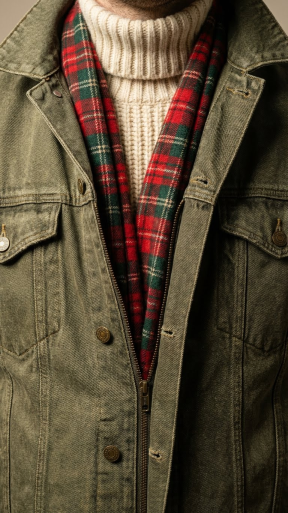 7 Chic Ways to Rock an Olive Green Denim Jacket This Winter