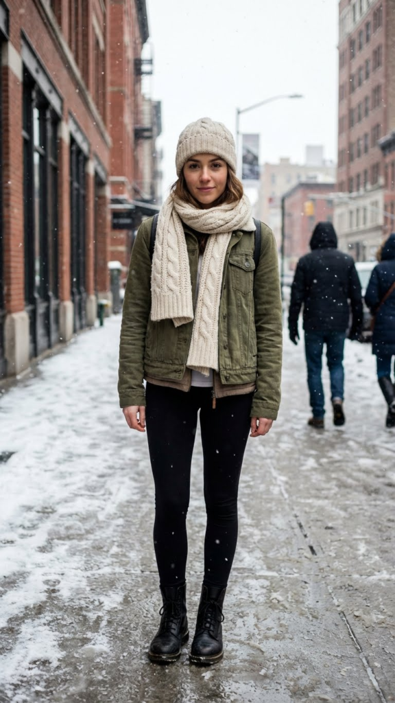 7 Chic Ways to Rock an Olive Green Denim Jacket This Winter